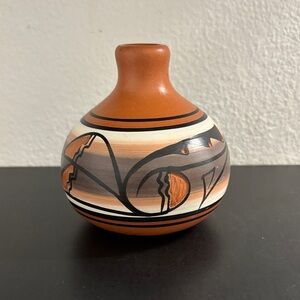 Artisan Ceramic Vase with Earthy Tones